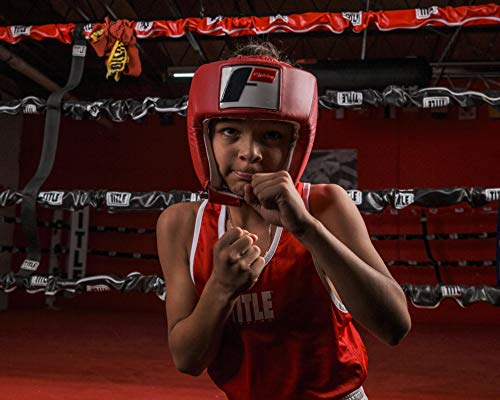 Fighting Sports USA Boxing Competition Headgear (Open Face), Red, Medium