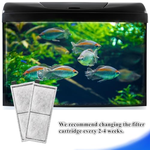 8 Pack Filter Cartridge for Top Fin RF-L Filter, Aqurium Filter Cartridge Refill for Top Fin Desktop Aquariums with Large Retreat Filter