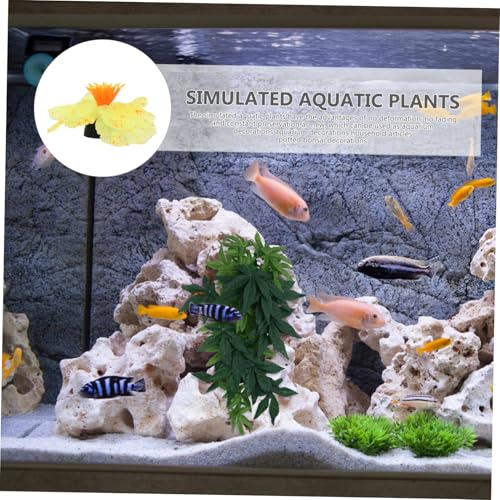 SEWACC Artificial Aquatic Plant Adornment Realistic Water Grass Model Lightweight Fish Tank Decor for Aquarium Landscape and Fish Tank Decoration