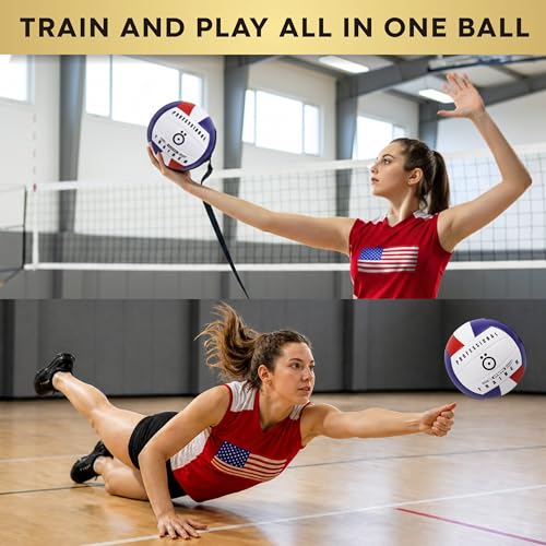 OVANTO Volleyball Training Equipment Kit | Adjustable Practice Hitting Rebounder, Ultra-Stretch Neoprene, Exclusive Elastic Cords, Premium Content - color: VT Supreme