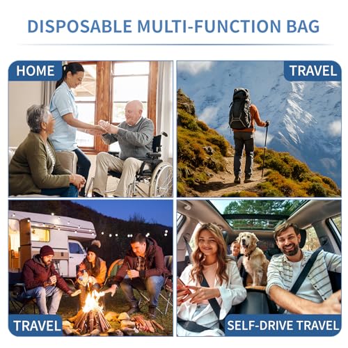 100PCS Clear Shipping Bags, Fish Bag 1500ml PE Plastic Emergency Portable Disposable Urine Drainage Bag for Travel, Traffic Jams, Camping, Patient, Kids(7.6x23.7Inch/17x60cm)