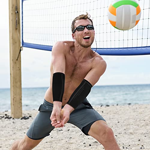 Sratte 3 Pairs Volleyball Arm Sleeves Compression Forearm Guards