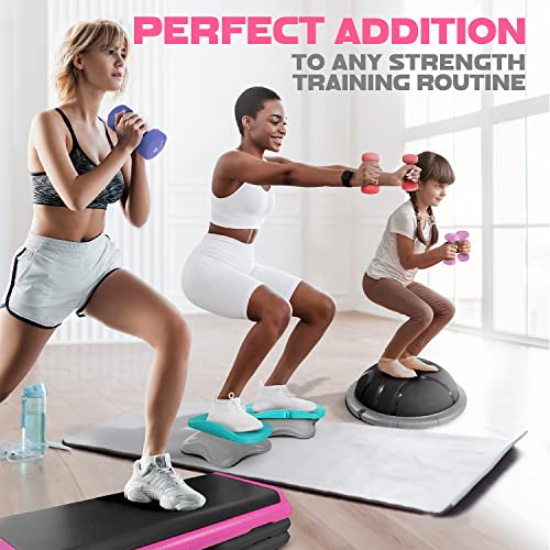 Yes4All Neoprene Dumbbells, Pairs and Sets with Rack for Home Workouts - color: K. Pink - 13lbs - Pair, style: Pair