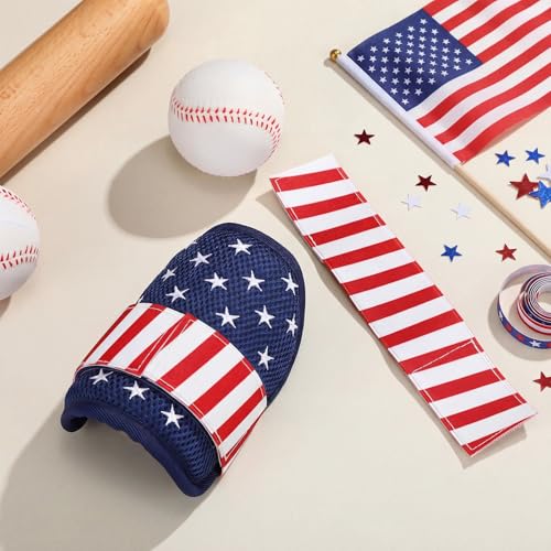Chicingyou Protective Elbow Guard for Baseball Softball Sports Youth Elbow Guard with Adjustable Strap - style: American Flag