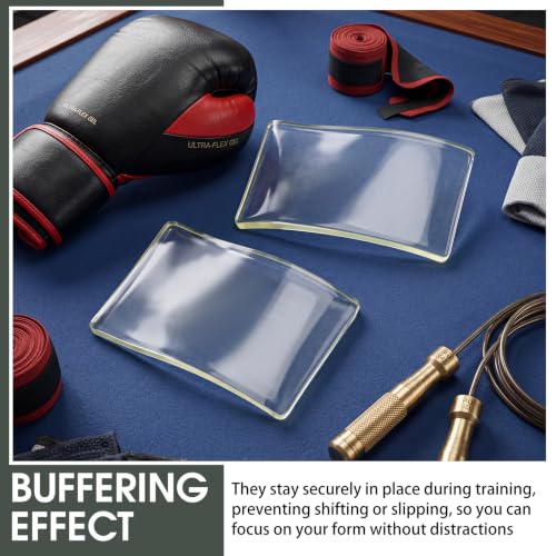 Chalyna Gel Knuckle Pads for Boxing 4x6 Inch Gel Hand Guard Protection Knuckle Pads for Under Hand Wraps for MMA Combat Sports Thai Kickboxing Sparring Heavy Bag Training Men Women