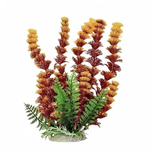 Aquatop Aquatic Supplies 819603014655 Cabomba Fire Aquarium Plant, 20", Rust/Orange