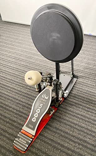 LOW-NOISE BASS DRUM PRACTICE PAD - 10" Drum Kick Pad For Training - Bass Pedal Pad For Natural Rebound Feel - Real Feel High-Density Rubber - DRUMTOP 1000