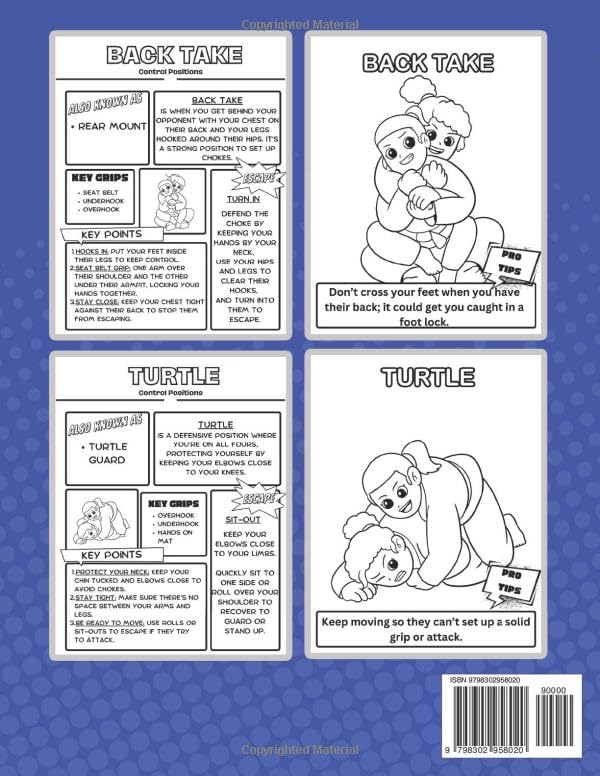 Brazilian Jiu-Jitsu 101: The Ultimate BJJ Cheat Sheet and Coloring Book for Beginners to Master BJJ Fundamentals with Ease
