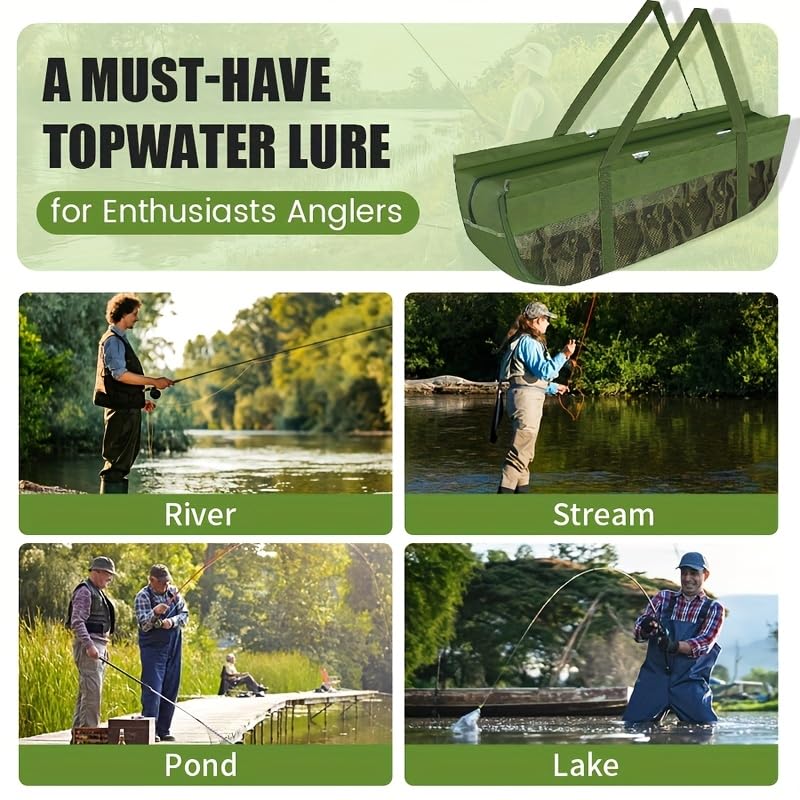 YOTO Fish Weighing Bag Folding Storage Bag Portable Gear Sturdy and Durable Carp Catfish etc Heavy Duty Weighing Fishing Bag