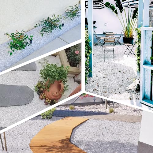 45lb White Cactus Pea Gravel Rocks,1/4 Inch Pebbles for Indoor Plants, Natural Succulent Rock and River Rocks Decorative for Aquariums, Vases, Outdoor Gardening, Top Dressing for Potted Plants