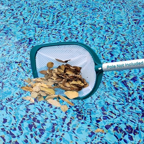 Pool Spa Leaf Skimmer Net - Ultra Fine Mesh Diamond Netting with 5" Deep Bag for Above Ground Pools, Ponds, Hot Tubs, Spas and Fountains Removing Leaves & Debris(No Pole) - size: Pool skimmer no pole