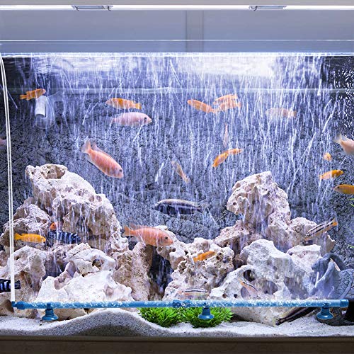 Aquarium Air Stone Bubble Wall Tube Oxygen Diffuser Bar Decor Accessory for Fish Tank 28 Inch Length,1PCS