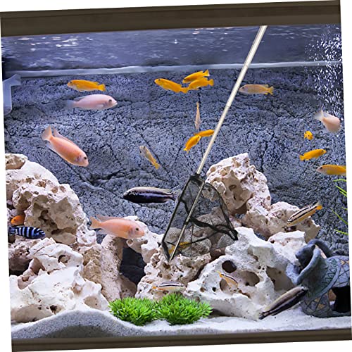 INOOMP 1pc Telescopic Fishing Net Fish Shrimp Catching Tool for Aquarium Use Fish-Friendly Design