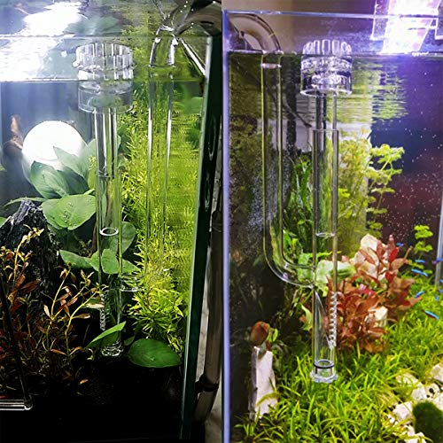 17mm Glass Aquatic Skimmer Inflow Lily Pipe for Aquarium Filter 5/8" i.d. (16/22mm) Tubing and Stainless Steel 90cm Flexible Cleaning Brush for Aquarium Planted Tank