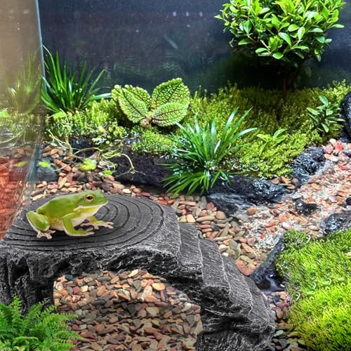 Axolotl Cave Axolotl Hides for Aquarium & Terrarium, Shelter for Pleco, Crabs, Fish, Turtles, Betta, Geckos, Frog, Resin Tank Decor