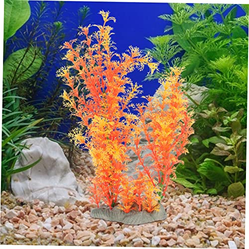 LIOOBO Creative Artificial Plant for Aquarium Decor Wear-Resistant Grass Ornament Delicate Faux Plant for Fish Tank Chic Desktop Decoration Easy Care Aquatic Grass Vibrant Design
