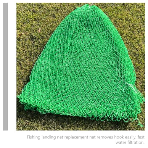 SUPVOX Fishing Landing Net Replacement Head with Thickened Nylon Mesh, Large Portable Catching Net for Outdoor Freshwater Fish, Sturdy Fish Landing Accessory for Anglers