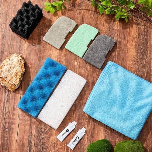 52 Pcs Replacement Filter Media Kit Compatible with Fluval 306/307 Aquarium Filters, Include Three Bio Sponge, Ammonia/Phosphate/Nitrite Remover, Towel and Grease - style: 306/307