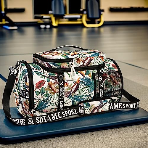 Gym Duffle Bag Backpack,4‑Way Waterproof with Shoe Compartment Travel Laptop - color: Yellow