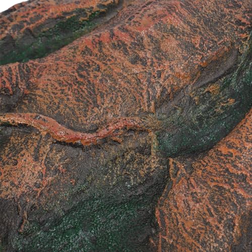 CDQL Aquarium Terrarium Background, Multipurpose 3D Reptile Background, Foam Aquarium Decor Backgrounds, Easy to Assemble for Reptiles Lizard Fish Frog (H)