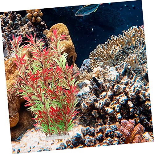 1pc Artificial Aquatic Plant Lifelike Landscape Decor for Fish Tank Willow Style Safe for Fish Easy to Clean Enhances Aquarium Vitality