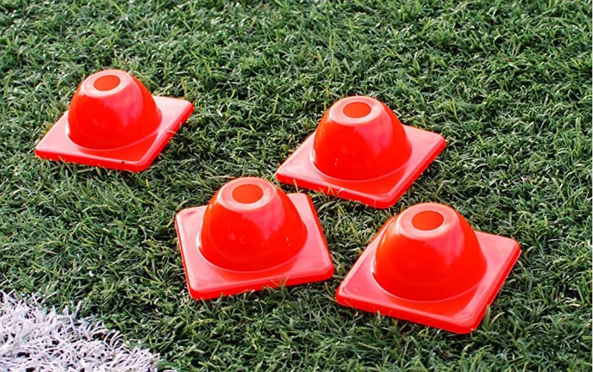 Versatyle Heavy Duty Agility Training Cones (2 in, 6 in, 9 in, 12 in, 28 in) for Sports, Kids Coaching, Multipurpose Field Marker Cones, Soccer, Basketball Drills, Bike, Motorcycle, Traffic Training - style: 2in, Orange, 12 Pack