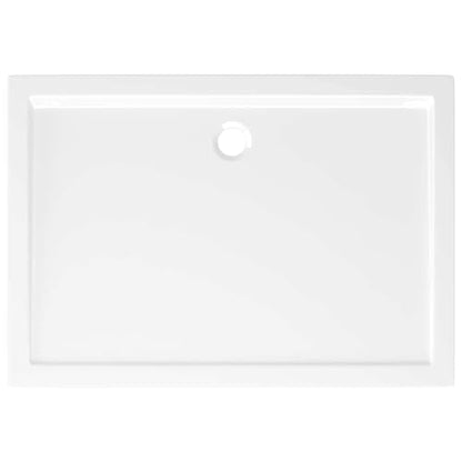 vidaXL Rectangular ABS Shower Base Tray Home Indoor Bath Bathroom Hardware Fixture Plumbing Low Threshold Shower Tray Bath Pan Base White 43.3" - color: White, size: 31.5" x 43.3"