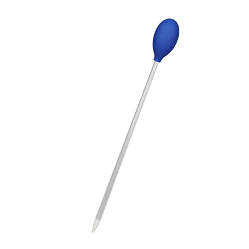 BESPORTBLE Fish Tank Water Changer Coral Acrylic Feeding Tool Siphon for Easy Waste Removal Lightweight Portable - color: Blue, size: 30X3.5CM