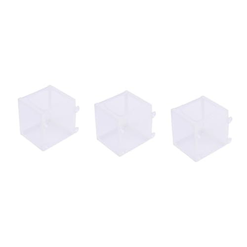 FOMIYES 3pcs Aquarium Fish Tank Breeding Box Fish Net for Isolation Net Box with Suction Cups