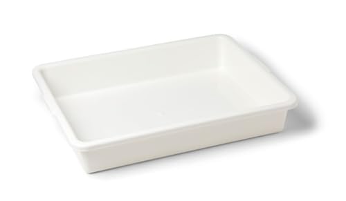 United Scientific™ Polypropylene Multi-Purpose Containment Tray - for Sterilizing and Drying Laboratory Supplies - Polypropylene Rectangular Plastic Tray - 18.375" L x 14.125" W x 3" H, 1 Count