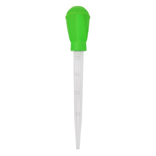 Aquarium Water Changer | 28cm Long Pipette, 30ml Capacity, Blue Green Options | Sturdy Manual Syringe, Efficient Water Replacement, Versatile Fish Tank Tool | Ideal for Aquarium Maintenance Science - color: Green(28CM)