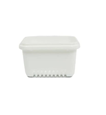 Denture Bath Case Cup Box Holder with Basket, Storage Container Care for Dentures, Clear Braces, Night Guard & Retainers,Traveling (Lavander) - color: Lavander
