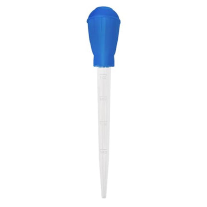Water Changer for Fish Tank | 30ml Long Syringe Tube, Manual Liquid Dropper, PVC Construction | Easy Cleaning, Egg and Carat Transfer, Durable Lightweight Tool | Multifunctional Aquarium Feeder - color: Blue(28CM)