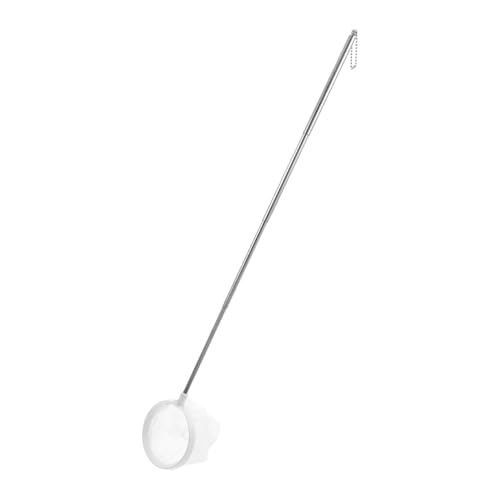 Kisangel Detachable Stainless Steel Fish Tank Net with Extendable Handle Fine Mesh for Gentle Catching and Versatile Utility for Aquariums and Fishing Activities