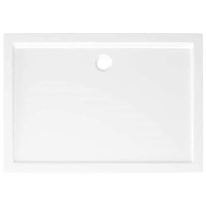 vidaXL Rectangular ABS Shower Base Tray Home Indoor Bathroom Hardware Fixture Plumbing Low Threshold Shower Tray Bath Base White 39.4" - color: White, size: 27.6" x 39.4"