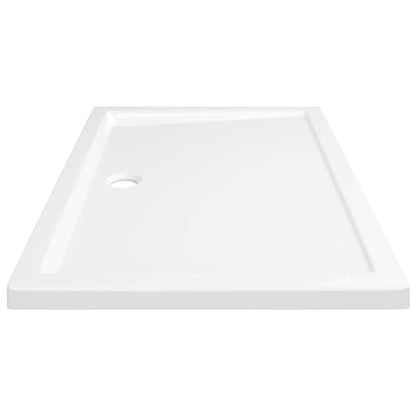 vidaXL Rectangular ABS Shower Base Tray Home Indoor Bathroom Hardware Fixture Plumbing Low Threshold Shower Tray Bath Base White 39.4" - color: White, size: 27.6" x 39.4"