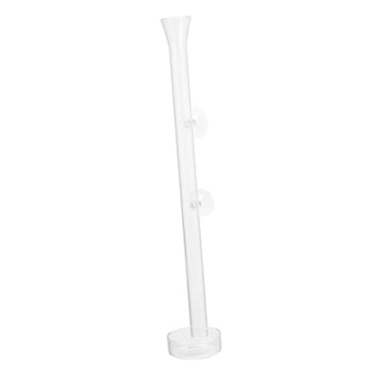 Kisangel 1set Glass Shrimp Feeder Dish Aquarium Container for Fish and Shrimp Easy to Clean Leak Design for Aquariums