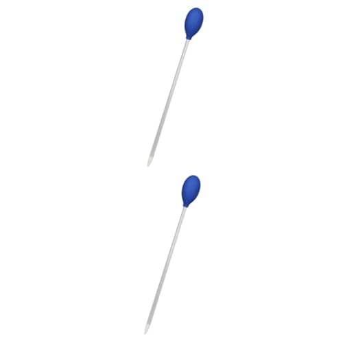 NOLITOY 2pcs Fish Tank Water Changer Coral Feeder Tool Aquarium Transfer Pipette Efficient Waste Removal for Freshwater Tanks Design - color: Bluex2pcs, size: 35X3.5CMx2pcs