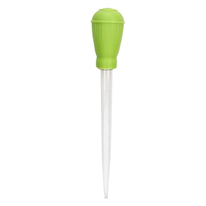 GLOGLOW Nan Aquarium Gravel Cleaner, ABS Mini Manual Water Changer, Accurate Fish Tank Dropper for Cleaning and Feeding, Ideal for Small Aquariums and Office Use Fish Tank and Accessories (Green)