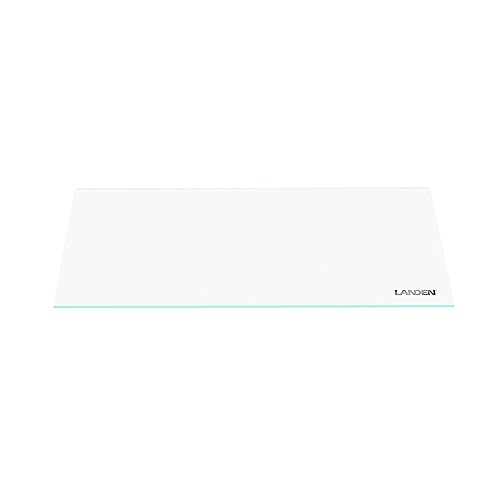 4mm Thick Clear Glass Aquarium Lid, Includes 4 Clips for Secure Placement, 342 x 168mm(13.46x6.61 inches for 350-354mm Inner Length Aquariums, Adapted to LANDEN NA362226 - size: 342x168mm (1 pc)