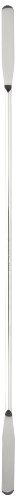 CG-1981-12 Micro Spatula with Rounded Ends, 12" Overall Length, 8" Handle, Nickel-Stainless Blade, 2" Length x 5/16" Width