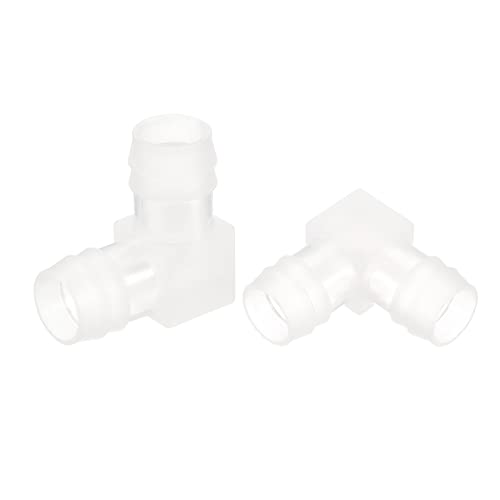 uxcell 5/8" 90 Degree Elbow Hose Barb, 4pcs L-Shaped Aquarium Air Valve Connector Tubing for Fish Tank Pond Air Line - size: 5/8"