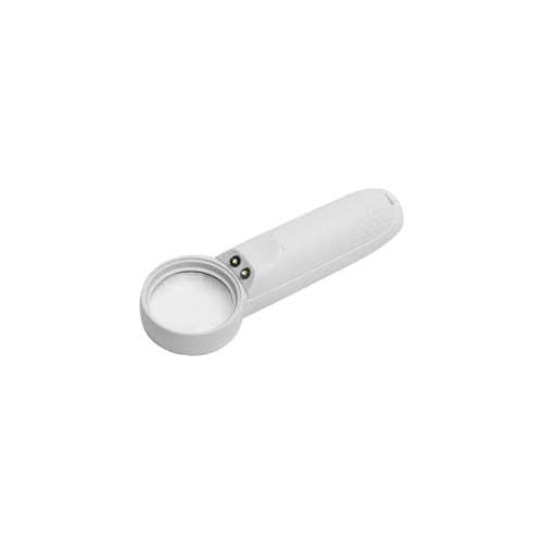 Othmro 1Pcs 15X Handheld Magnifier Lens, Small Magnifying Glass, Diameter 1.46inch White Round Page Magnifying Lens with Plastic Handle for Small Prints Book Magazines Newspaper Reading - color: 15x 35mm