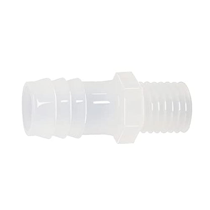 Plastic Hose Barb Fitting, 1" Barb X 3/4 NPT Male Thread Adapter Connector Pipe Fittings for Fuel Gas Liquid Air (Pack of 5) - size: 1" Barb X 3/4 NPT Male Thread