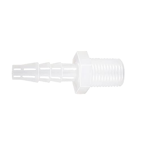 Plastic Hose Barb Fitting, 3/8" Barb X 1/4 NPT Male Thread Adapter Connector Pipe Fittings for Fuel Gas Liquid Air (Pack of 5) - size: 3/8" Barb X 1/4 NPT Male Thread