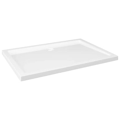 vidaXL Rectangular ABS Shower Base Tray Home Indoor Bathroom Hardware Fixture Plumbing Low Threshold Shower Tray Bath Base White 39.4" - color: White, size: 27.6" x 39.4"