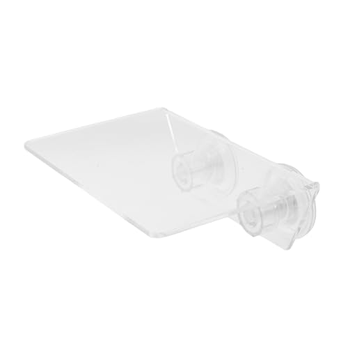 Aquarium Floating Shelf: Fish Tank Acrylic Ledge Plants Holder with Suction Cup - 5.9x4x2in Transparent Ledge for Aquarium Coral Aquatic Plants Moss - size: 15.00X10.00X5.00CM