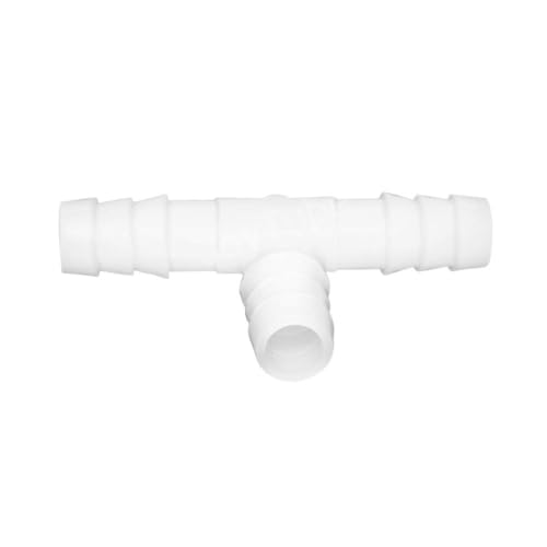 Plastic 5/32" ID Hose Barb Fittings, Equal Barbed Tee Pipe Connectors 3 Way Joint Splicer Mender Union Adapter for Boat Aquarium (Pack of 6) - size: 5/32 Inch