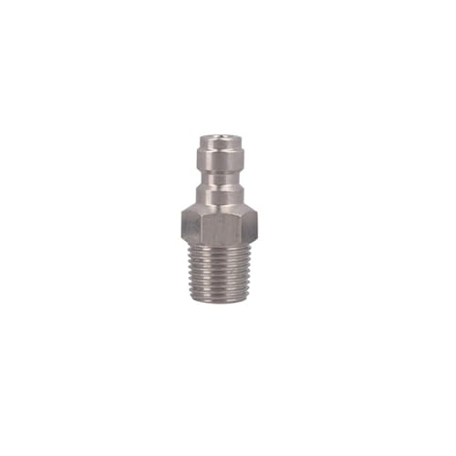 1pcs 8MM 1/8NPT Stainless Steel Male Quick Coupler Air Tank Soft Connector Pneumatic Accesories for Diving Compressor Aquarium(1 PC)