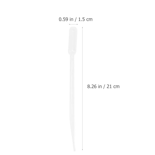 BESTYASH 10pcs Coral Feeder Syringe Tubes 5ml Manual Liquid Feeders Long Plastic Pipettes for Aquarium Shrimp Brine Feeding Marine Fish Tank Supplies